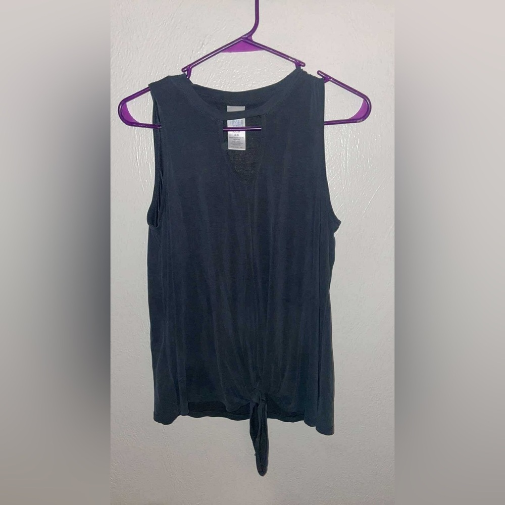 Time and Tru Black Tank Top